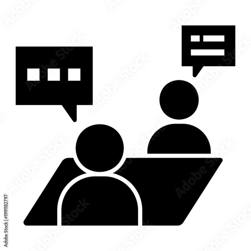 negotiation Solid icon