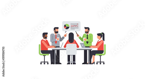 Business People Meeting Discussion.