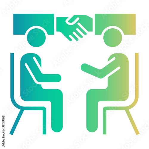 negotiation Gradient icon