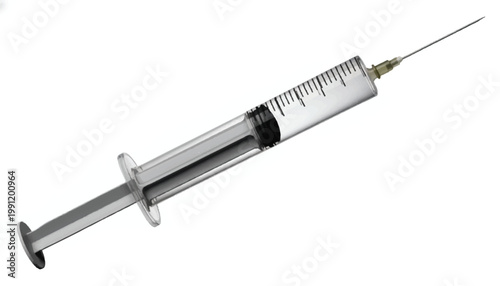 Medical syringe with needle health care medical equipment injection treatment hospital medicine pharmaceutical equipment measurement