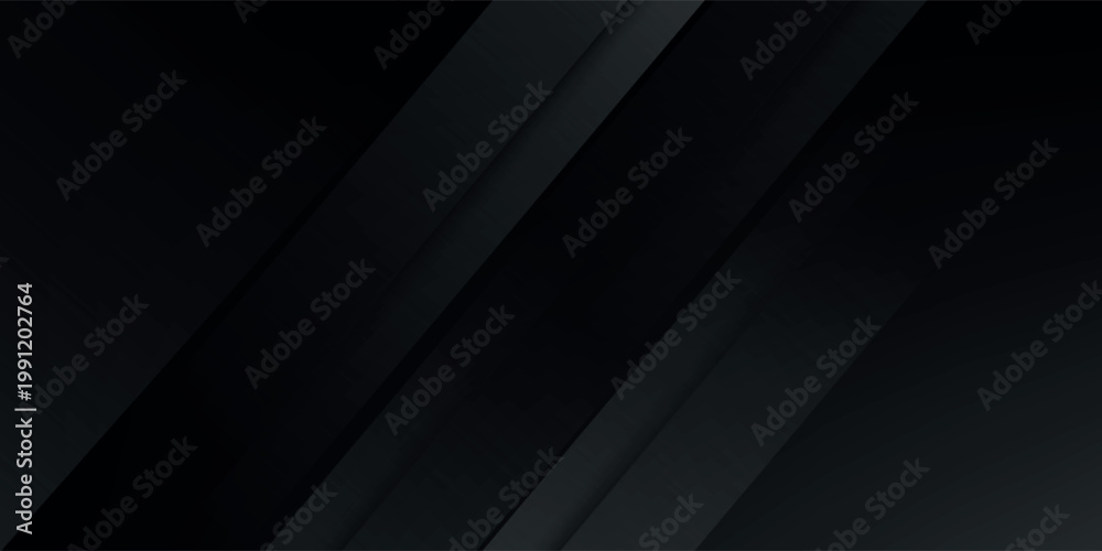 Fototapeta premium Black abstract background. Elegant dark diagonal shape elements. Modern luxury grey gradient graphic design.