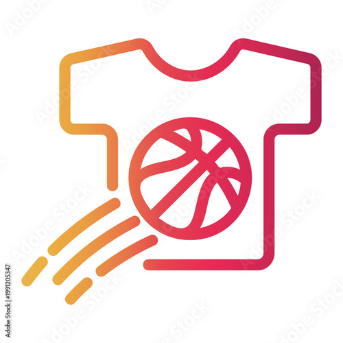athlete Line Gradient Icon