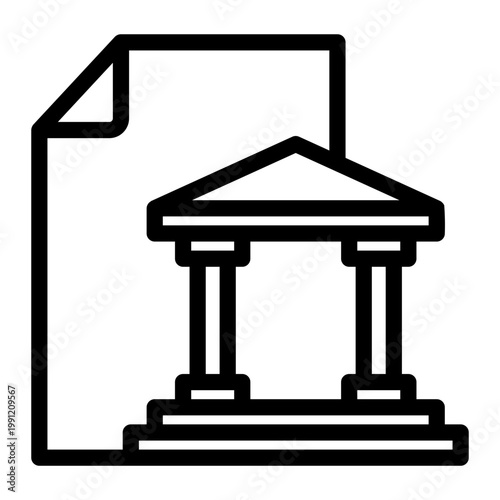 reconciliation Line Icon