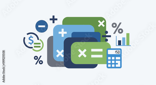 Business Finance Icons and Symbols.