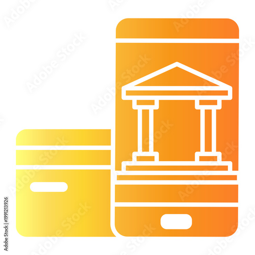 mobile Gradient icon