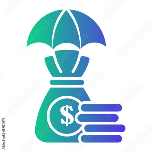 traditional banking Gradient icon