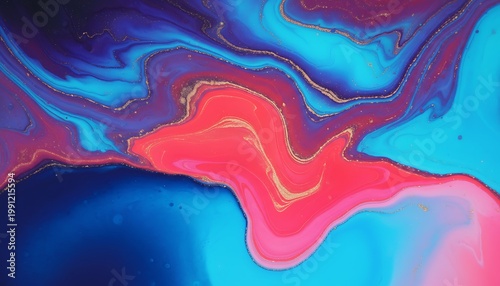 Vibrant abstract background with swirling blue, pink, and purple hues