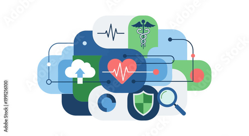 Medical Healthcare Symbol Illustration Design.
