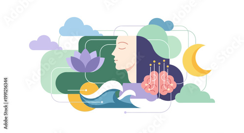 Woman Sleeping with Brain Exposed.