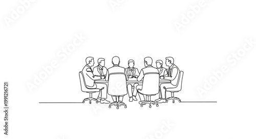 Business meeting, team discussion around a table, teamwork, collaboration, strategy, planning, office environment