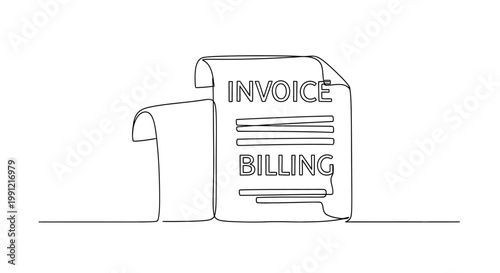 Invoice and Billing Document, Financial Statement, Accounting Paper, Business Transaction