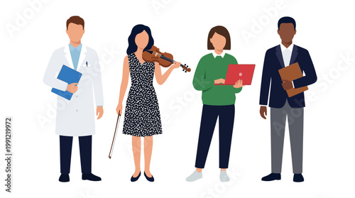 Diverse Professionals in Collaborative Workplace Environment