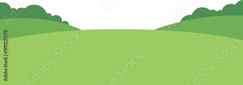 Green Grass Field Background for Spring Picnic Scene