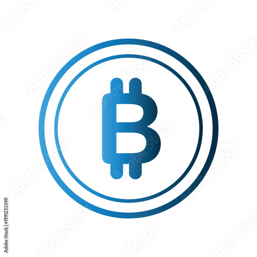 Bitcoin icon design template
