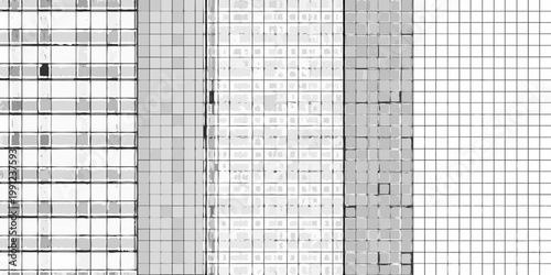 Abstract grid pattern with varying shades of gray and white squares