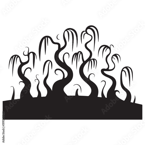 Cyclist bike silhouette sport vector