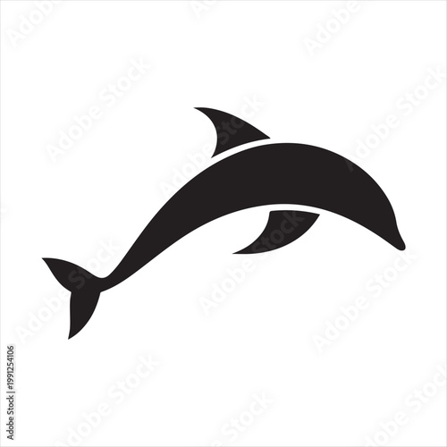 ocean animal vector silhouette outline logo design concept illustration idea