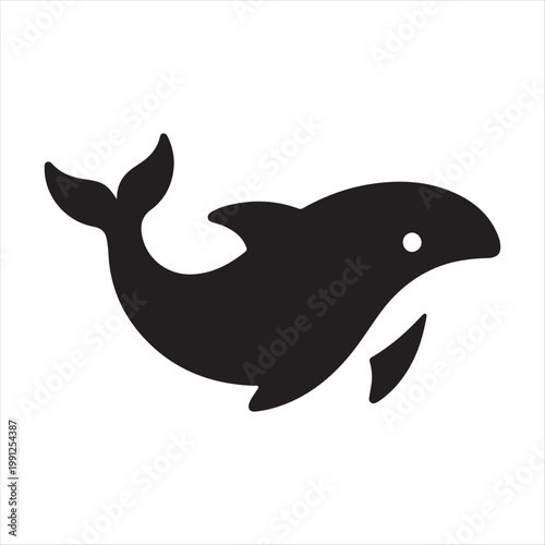 ocean animal vector silhouette outline logo design concept illustration idea