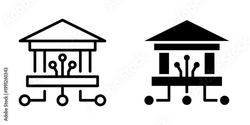 Digital exchange icon, element icon for design branding, print, and digital media