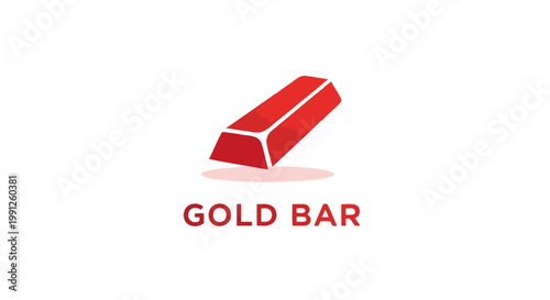Illustrative depiction of a gold bar, representing wealth and finance.