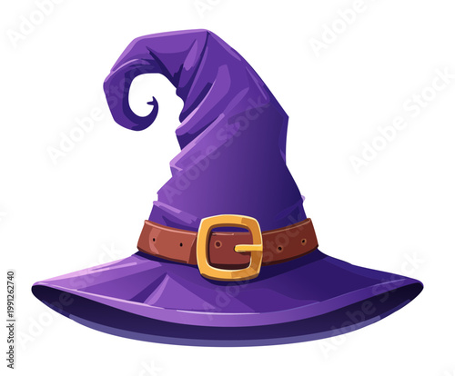 Photography Classic purple wizard hat for spellcasting character and magical academy student