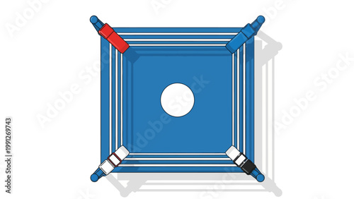 Pulleys and ropes system.