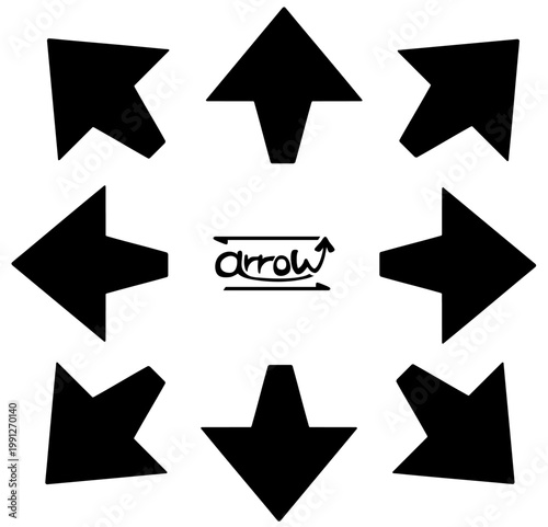 やじるしセット 四方八方 角まる