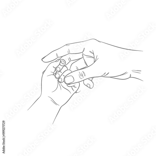 Two hands holding each other tightly.