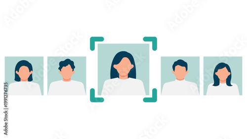 AI powered CRM target customer selection and lead segmentation, professional business team analyzing data for effective marketing campaign and personalized customer relationship management