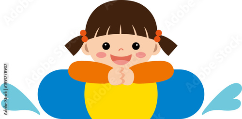 물놀이 하는 어린이