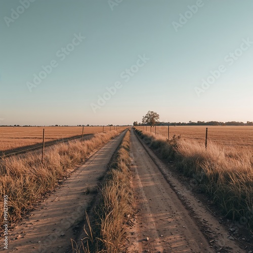 railway in the field