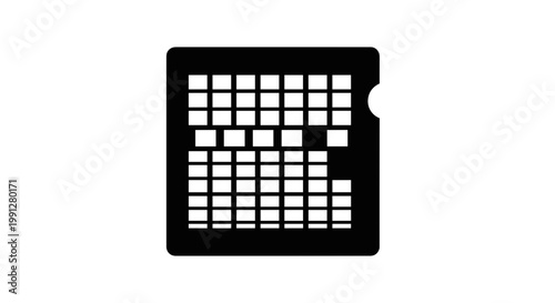 SD card storage device closeup.