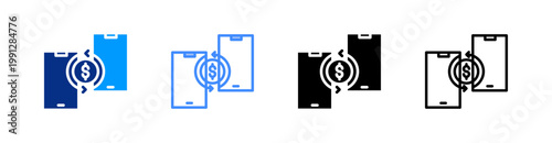 Payment Multiple Style Icon Set Vector 