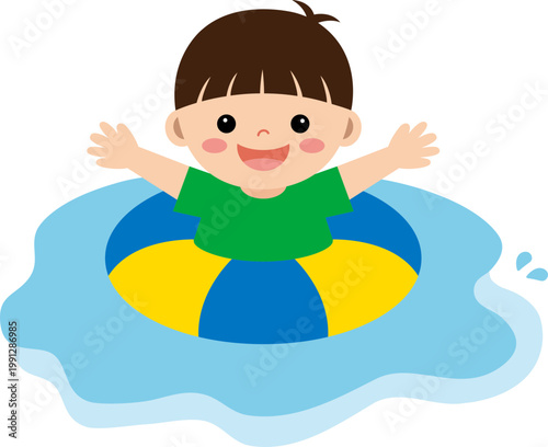 물놀이 하는 어린이