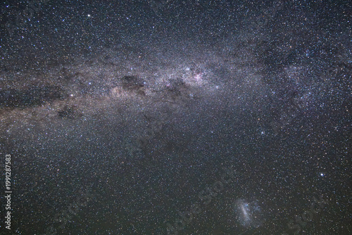 Canvas Print A Bright Milky Way Stretching Across the Dark Country Sky