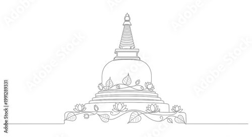 Buddhist Stupa Architecture Religious Building.