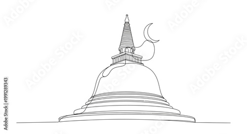 Buddhist Stupa Architecture Religious Building.