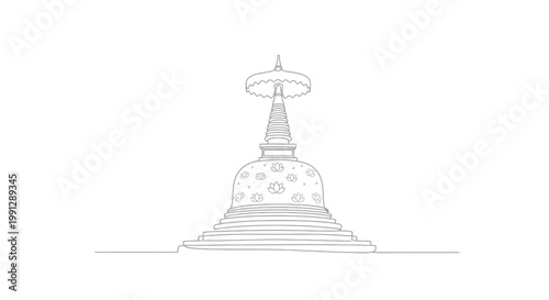Buddhist Stupa Architecture Religious Monument.