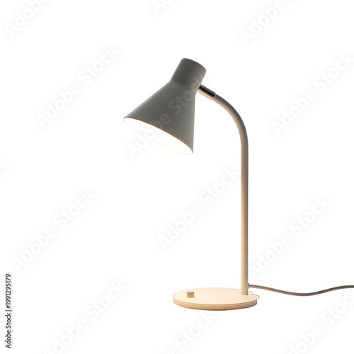 Modern Desk Lamp with Adjustable Arm and Warm Lighting for Workspace