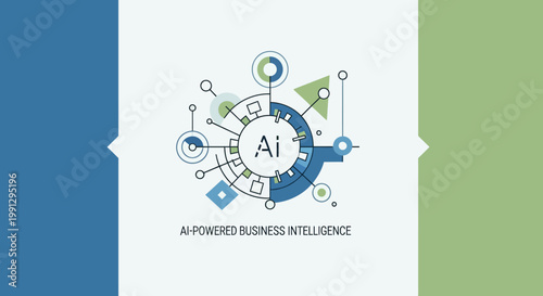 Artificial Intelligence Business Intelligence Concept.