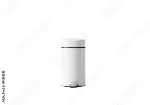 Modern White Trash Bin for Home and Office Use