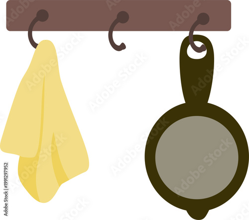 cooking tools hanging