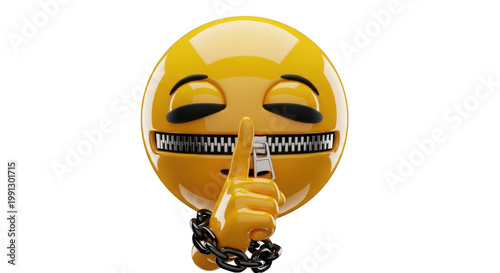 A scowling yellow minion character with goggles and overalls