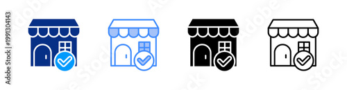 Convenience Multiple Style Icon Set Vector 