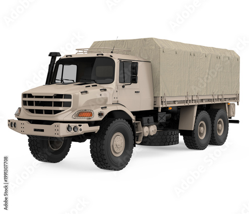Military Truck Isolated