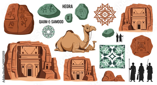 Hegra rock carvings and desert landmarks provide a rich cultural.