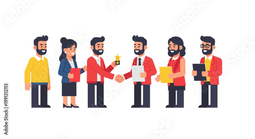 Business people shaking hands.