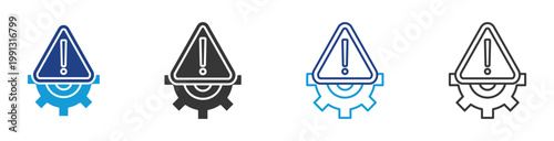 risk icon set multiple style collection