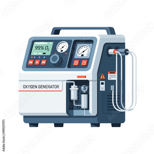 Portable Oxygen Generator Machine for Medical Use, 99% Oxygen Concentration Display