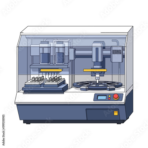 Automated Laboratory Liquid Handling Robot for Scientific Research and Analysis